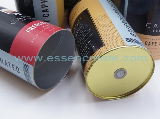 Coffee Paper Cans with Exhaust Valves