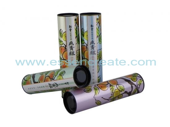 Green Orange Tea Ball Packaging Paper Canister