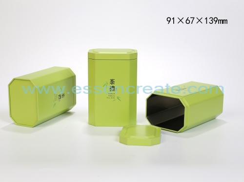 Octagonal Metal Cans Tea Tin Box