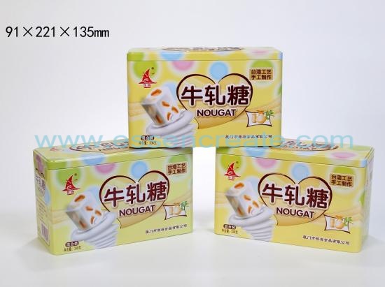 Nougat Packaging Metal Tin Box