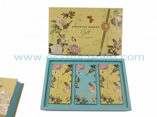 Foldable White Card Mooncake Packaging Gift Box