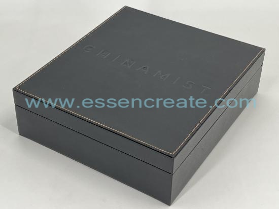 Clamshell Tea Packaging Leather Gift Box