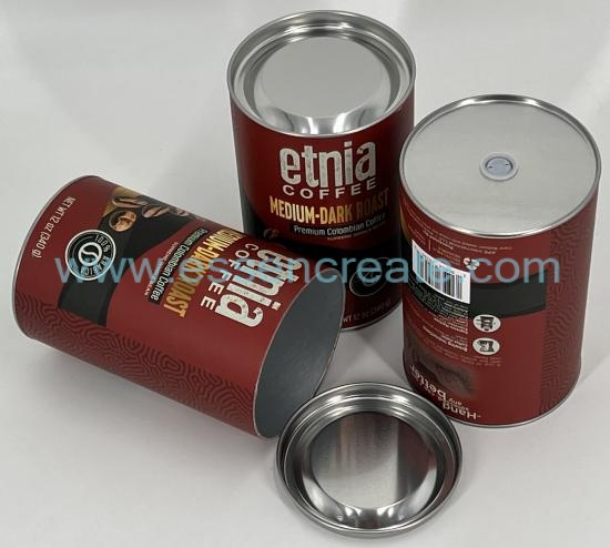 Coffee Bean Packaging Paper Cans