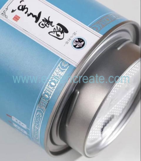 Paper Tea Cans with Aluminum Foil Lid
