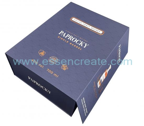 Single Whisky and Two Glasses Packaging Box