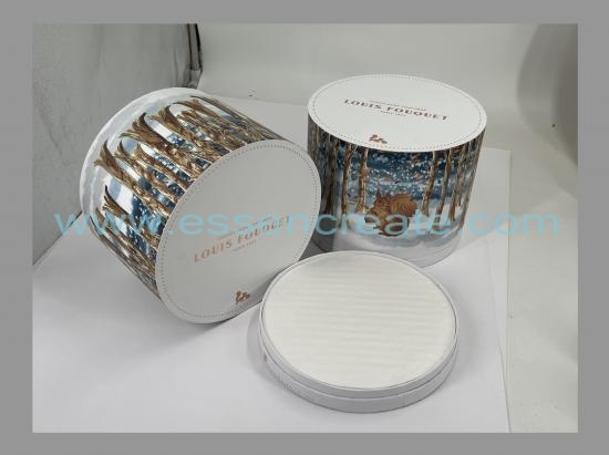 Round Cardboard Chocolate Pralines Packaging Box