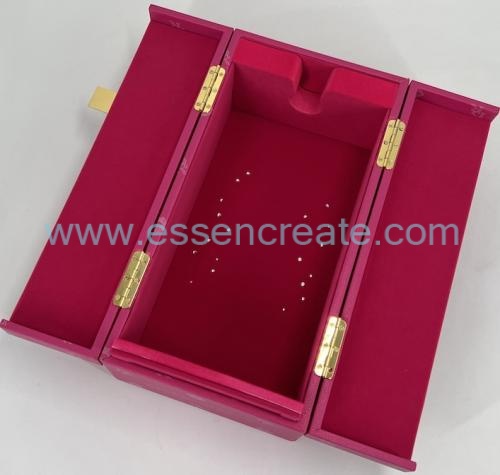 Wine Leather Box with Double Doors
