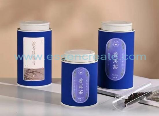 Paper Tea Cans with Double Lids