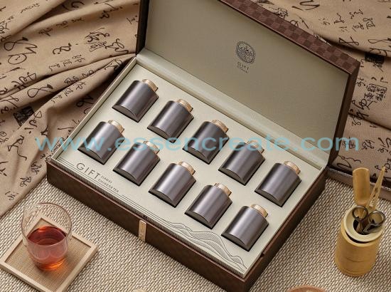 Gift Box With Ten Small Jars