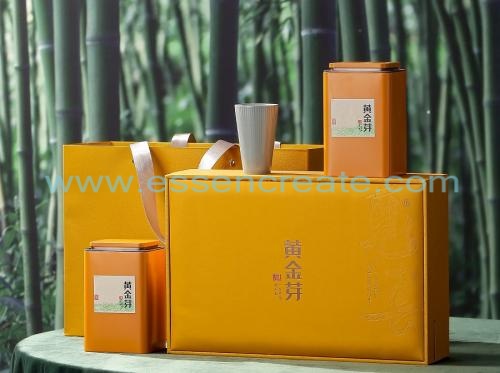 Gold Bud gift box double jar plus cup
