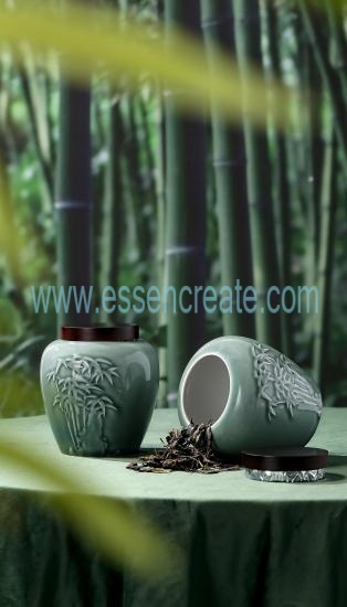 Xinyang Maojian Gift Box And Double Porcelain Jar