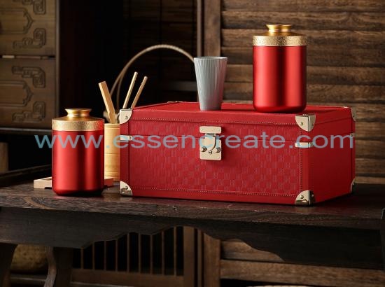 There Are Two Tin Cans In The Gift Box