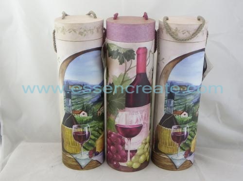 Wine Bottle Gift Packaging Tube Box