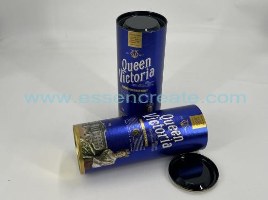 Custom Red Wine Round Paper Cans