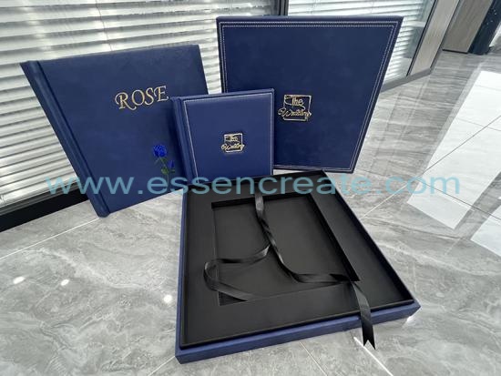 Two premium photo album gift box for wedding family photo collection