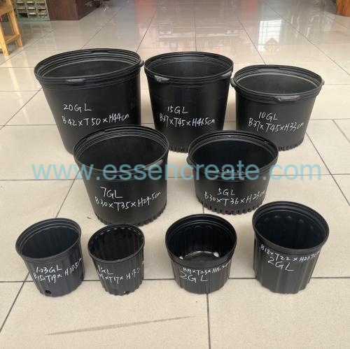 Plastic Flower Pots Tree Nursery HDPE Container