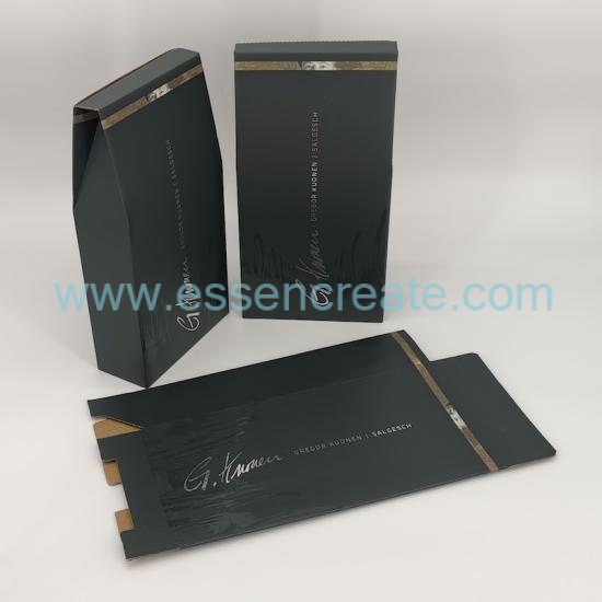 500ml Wine Whisky Packaging Foldable Gift Box