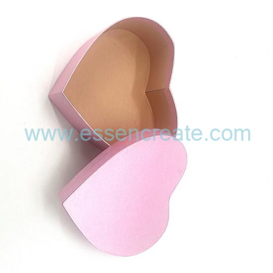 Heart-Shaped Rigid Cardboard Gift Box for Valentine's Day & Weddings