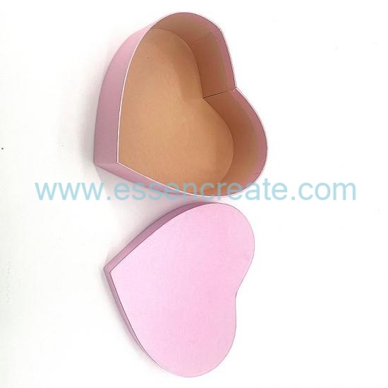 Heart-Shaped Rigid Cardboard Gift Box for Valentine's Day & Weddings