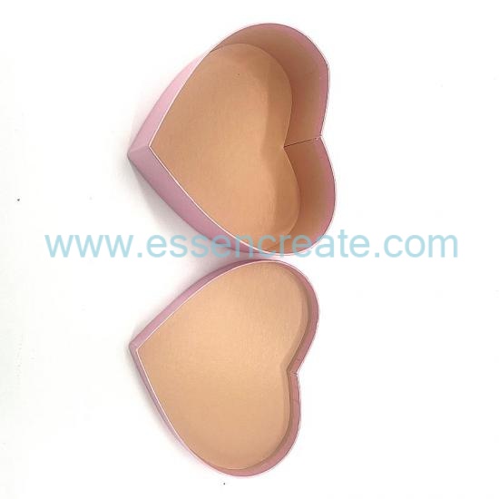 Heart-Shaped Rigid Cardboard Gift Box for Valentine's Day & Weddings