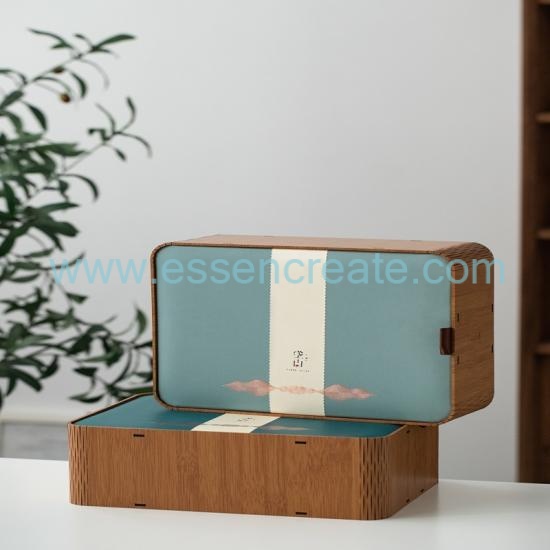 Wholesale natural bamboo tea boxes with wooden storage