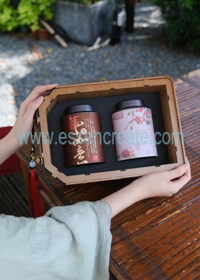 Premium Wooden Tea Box for Corporate Gifts