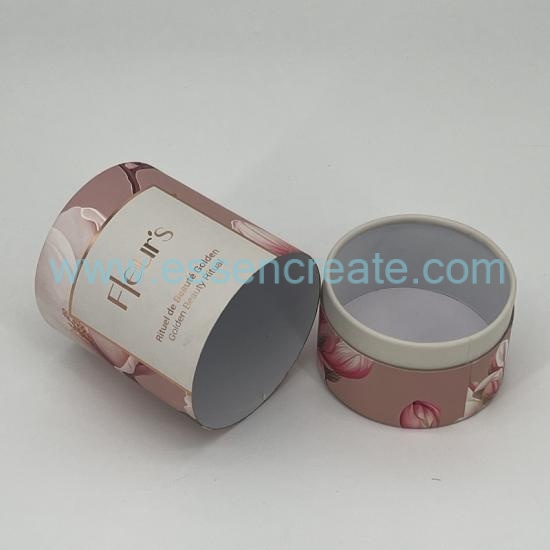 Pink Floral Paper Tubes