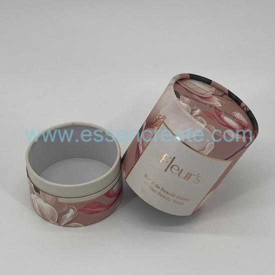Pink Floral Paper Tubes