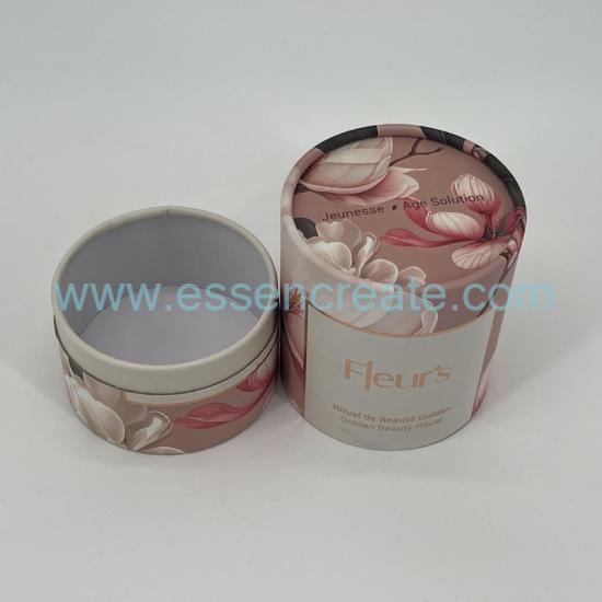 Pink Floral Paper Tubes