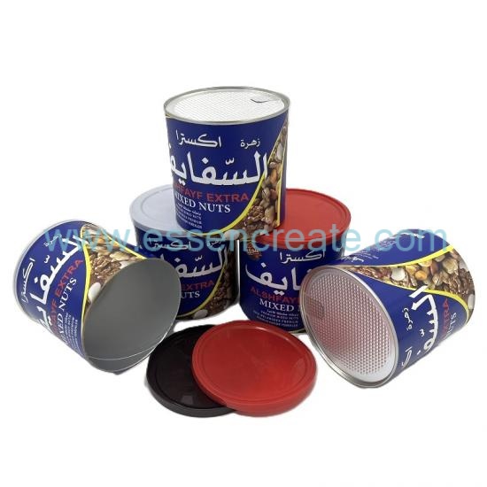 Custom Powder Nut Cardboard Can