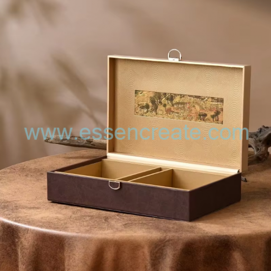 Custom Leather Tea Packaging