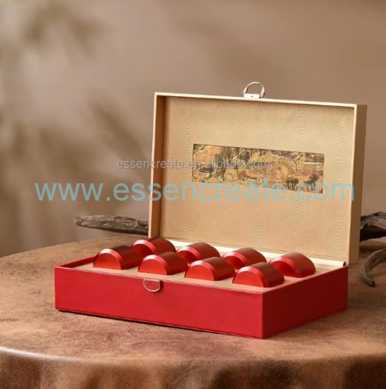 Custom Leather Tea Packaging