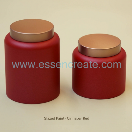Custom Seamless matte finish Tea iron canister