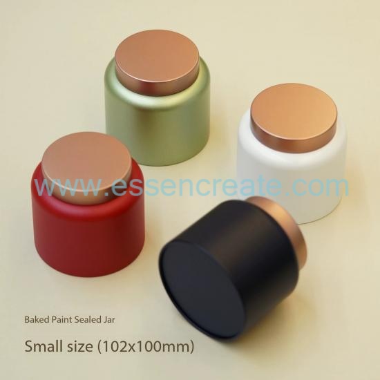 Custom Seamless matte finish Tea iron canister