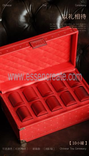 Custom Leather Tea Packaging Box