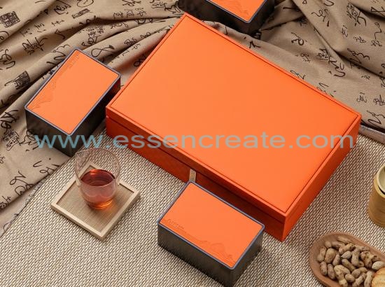 Custom Leather Tea Packaging Box