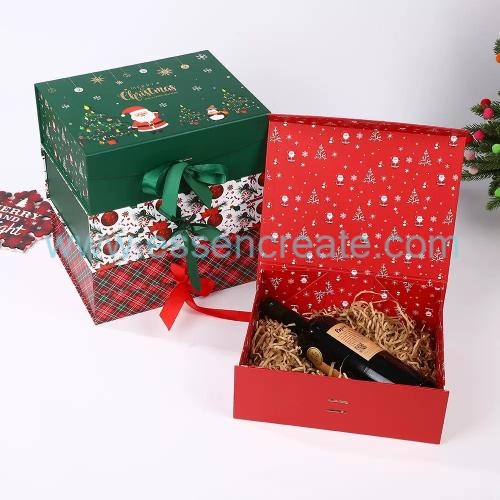 Customizable  Christmas Folding Gift Box Set