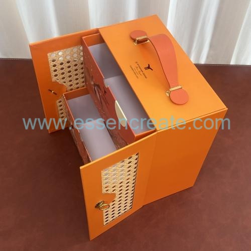 Custom Rattan hollow gift box