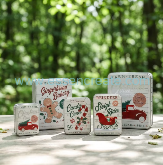 Custom Christmas Gift Tin Box