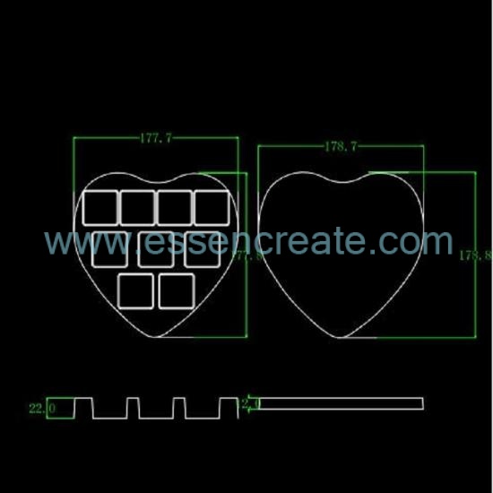 Custom Multi Grid Square Candy Plastic Blister Liner