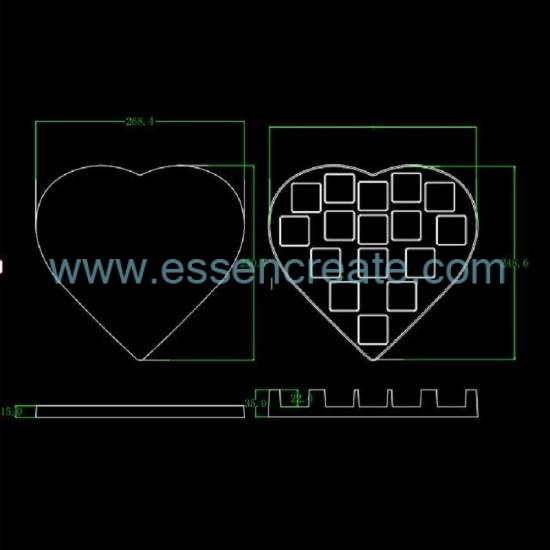 Custom Multi Grid Square Candy Plastic Blister Liner