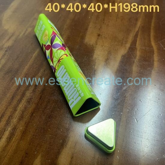 Wholesale Slim Triangle Tin Can,Custom Printed Food Grade Tin Box For Sweets & Dietary Supplement Packaging