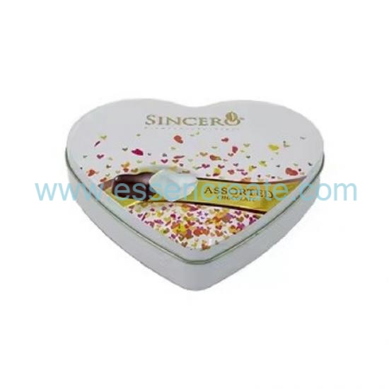 Wholesale Custom Heart Tin Box,Food Safe Heart Metal Case For Chocolate Confectionery Gift Packing