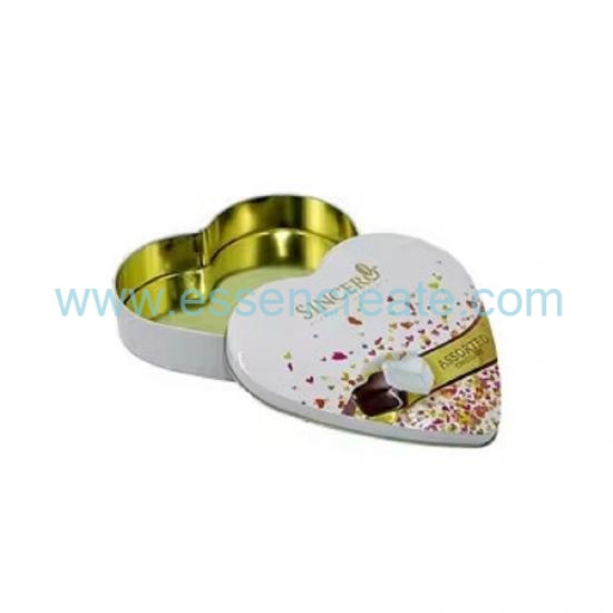 Wholesale Custom Heart Tin Box,Food Safe Heart Metal Case For Chocolate Confectionery Gift Packing