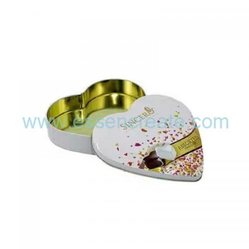 Wholesale Custom Heart Tin Box,Food Safe Heart Metal Case For Chocolate Confectionery Gift Packing