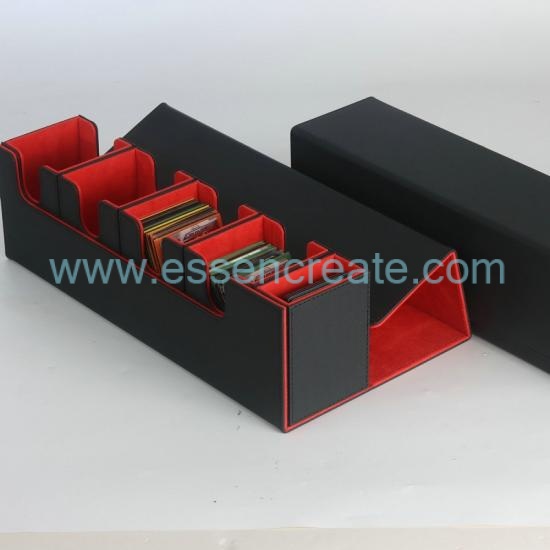 OEM 5-in-1 Separable PU Card Storage Box,Large Capacity Collectible Game Card Holder For TCG MTG Cards
