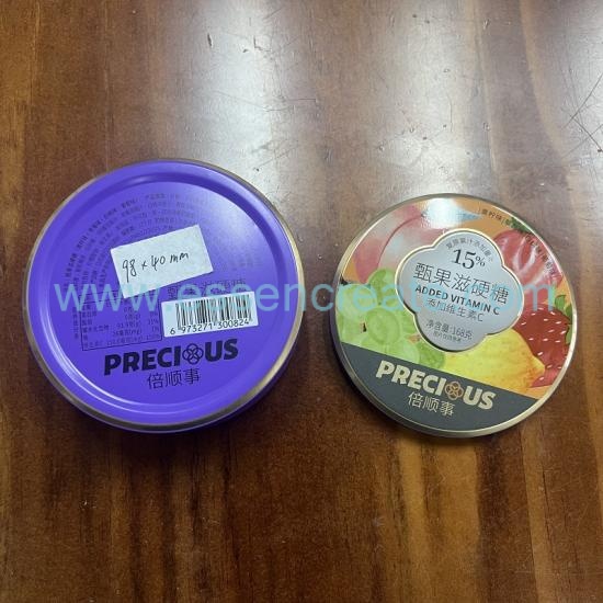 Custom Round Tin Can For Candy, D98*H40mm