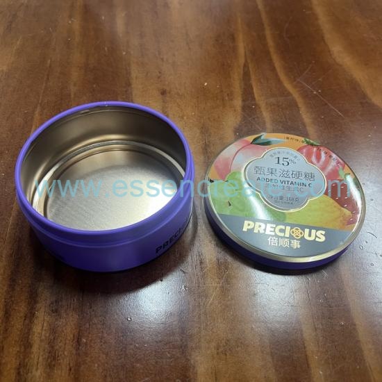 Custom Round Tin Can For Candy, D98*H40mm
