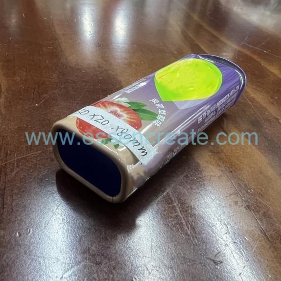 Small Hinged Flip Lid Tin Container, Custom Printed Metal Mint Tin For Hard Candy, Breath Mints Storage