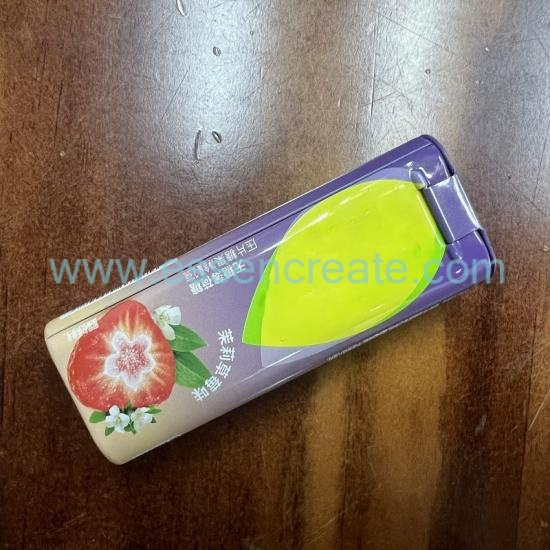 Small Hinged Flip Lid Tin Container, Custom Printed Metal Mint Tin For Hard Candy, Breath Mints Storage